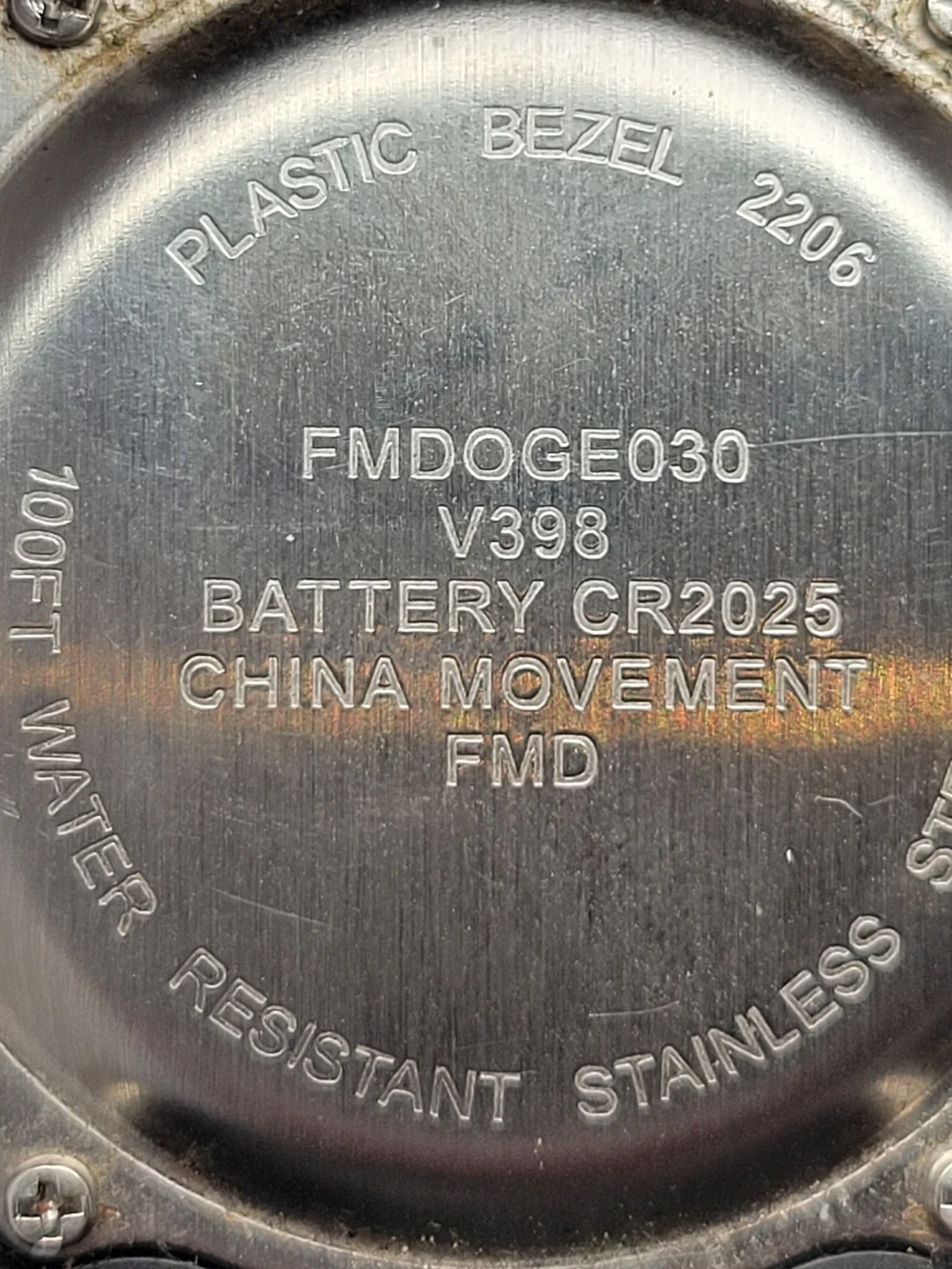 Minimalist Digital Watch | Black Case | 100FT WR **READ Condition